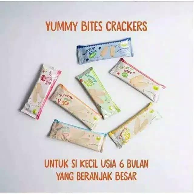 Gambar YUMMY BITES RICE CRACKERS SACHET CEMILAN UNTUK MPASI LUMER DIMULUT - Carrot dari mpasi baby undefined 4 Tokopedia