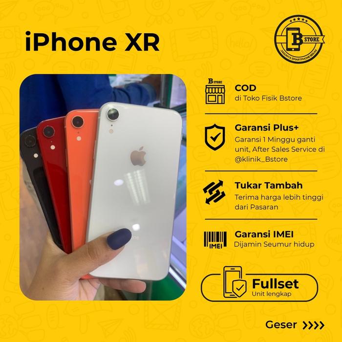 Gambar IPhone XR 128 GB - FULLSET - 128GB - APPLE - COD Surabaya Berkualitas dari dimas store-0 undefined Tokopedia