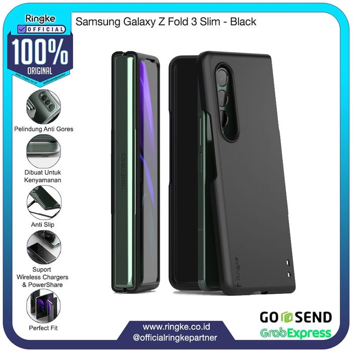 Gambar Ringke Samsung Galaxy Z Fold 3 Slim Hardcase Anti Crack Military Drop - Black dari Official Ringke Partner undefined Tokopedia