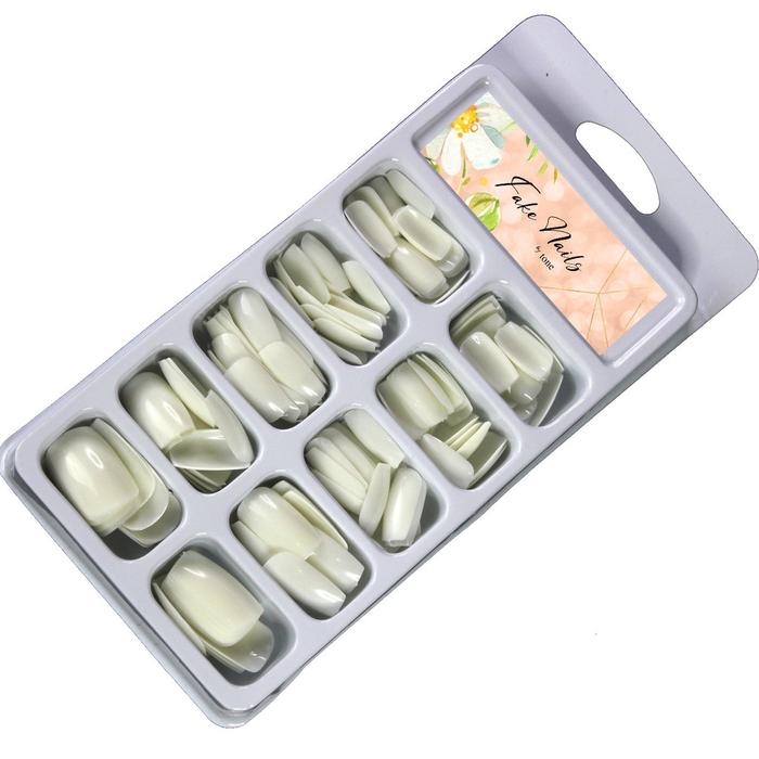 Gambar Kuku Palsu 100 Pcs Polos (Fake Nails Nail Art) - DIY - White dari Tone Official undefined Tokopedia