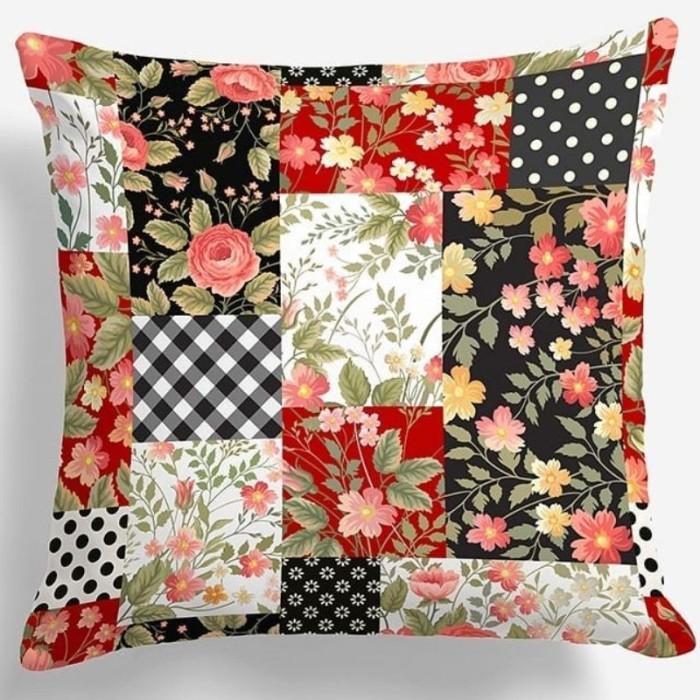 Gambar Bantal Sofa Motif Patchwork Bohemian 40x40 cm - Pusat Kado Murah - V dari PUSAT KADO MURAH undefined 4 Tokopedia