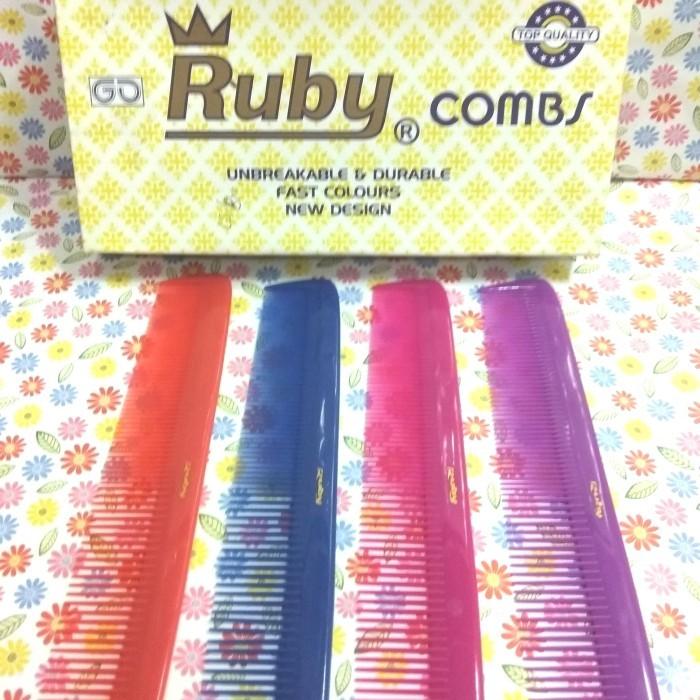 Gambar Sisir rambut Ruby 1722 / Sisir pangkas Ruby 7011 - 7011 rata dari ELITE PERMATA INDONESIA undefined Tokopedia