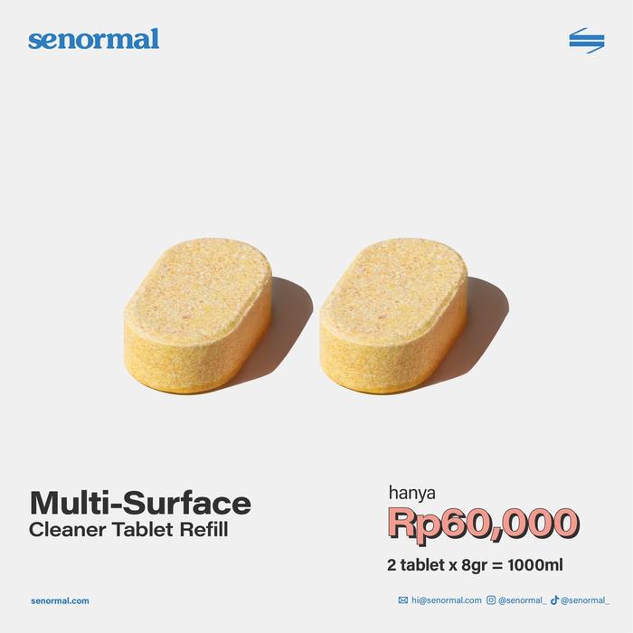 Gambar Senormal Multi-Surface Cleaner Tablet Refills (2x8gr) dari Senormal undefined Tokopedia