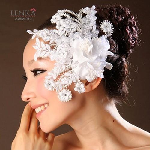 Gambar Aksesoris Headpiece Sanggul Wedding Putih l Hairpieces Lenka - AWM010 - Putih dari Lenka Wedding Shop undefined Tokopedia