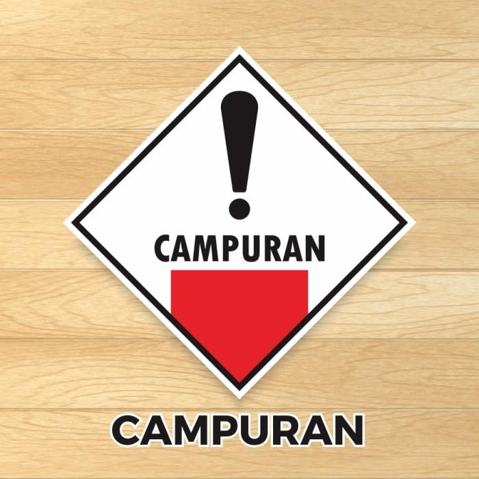 Gambar Label Sticker Simbol Limbah B3 Bahan Berbahaya dan Beracun 15 x 15 cm - Campuran dari Slog Printing undefined Tokopedia