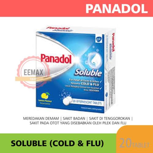 Gambar Panadol Soluble Cold & Flu isi 20 Effervescent Tablets Solube Solubel dari SAGUS_MART undefined Tokopedia