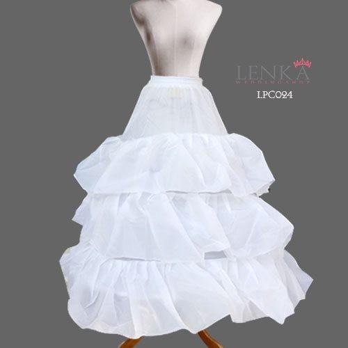 Gambar PETTICOAT SEMI BALL GOWN GAUN PESTA LPC024 - Putih dari Lenka Wedding Shop undefined Tokopedia