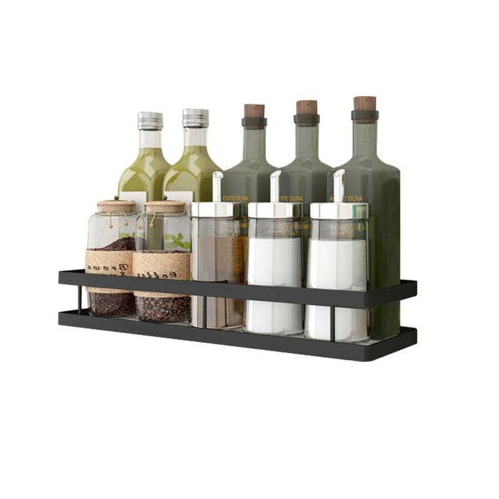 Gambar Rak Bumbu Gantung Tempel Dinding Stainless Rak Buku Pajangan sebaguna - 40 cm dari My Jeck Store undefined Tokopedia