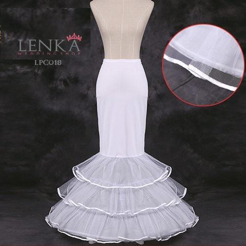 Gambar Rok Pengembang Dress Mermaid (1 Ring 3 Layer) l Lenka - LPC018 - Putih dari Lenka Wedding Shop undefined Tokopedia