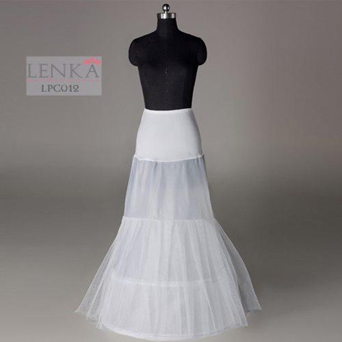 Gambar Petticoat Semi Duyung (2Ring 2Layer) l Lenka - LPC012 - Putih dari Lenka Wedding Shop undefined Tokopedia