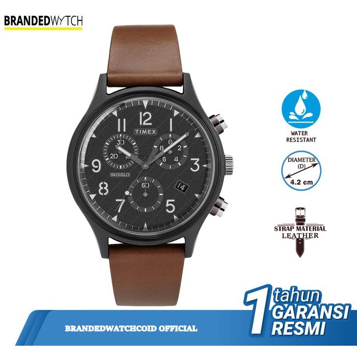 Jual Jam Tangan Timex Pria Chronograph TW2T29600 Original Diameter