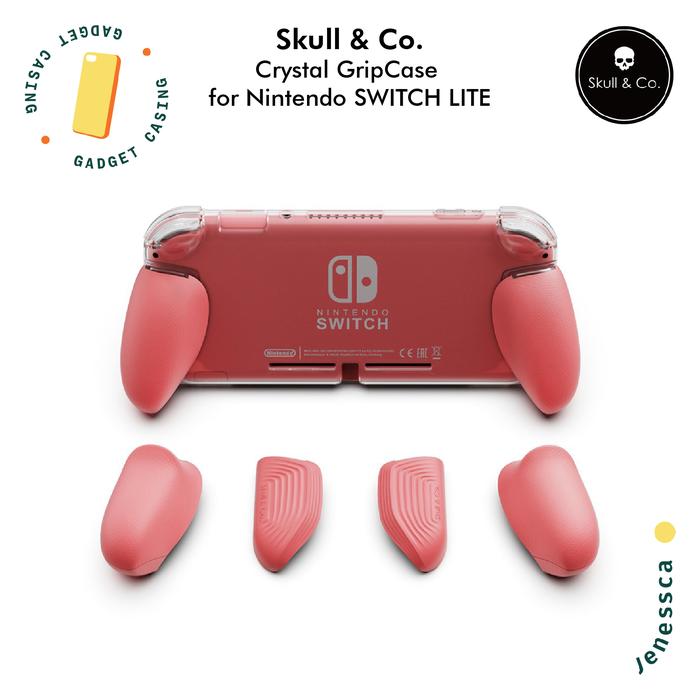 Gambar Nintendo Switch Lite Case Skull & Co. GripCase Crystal TPU Casing - Coral dari Jenessca Shop undefined Tokopedia