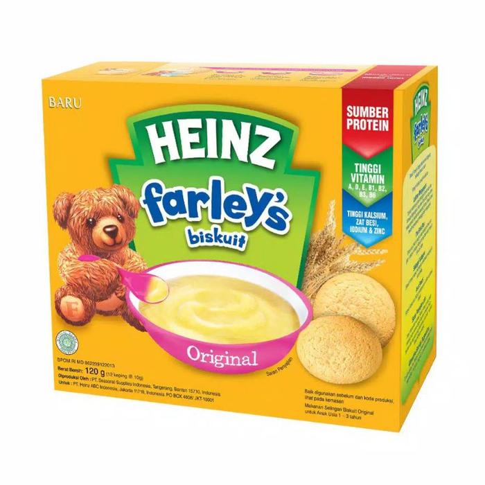 Gambar Heinz Farley's Biskuit Bayi 120gr / Heinz Farley Biskuit Camilan Bayi - Original dari eeshaa undefined Tokopedia