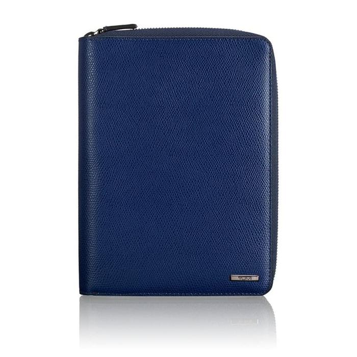 Jual Promo TUMI Province Family Passport Case Leather Blue