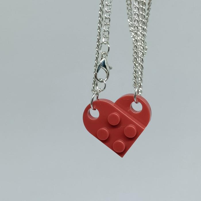 Jual lego couple necklace kalung pasangan lego kalung kembar