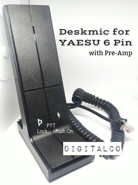 Jual limited stock Desk Mic Mik Meja 6 Pin utk Rig Yaesu FT2900 FT2800 ...