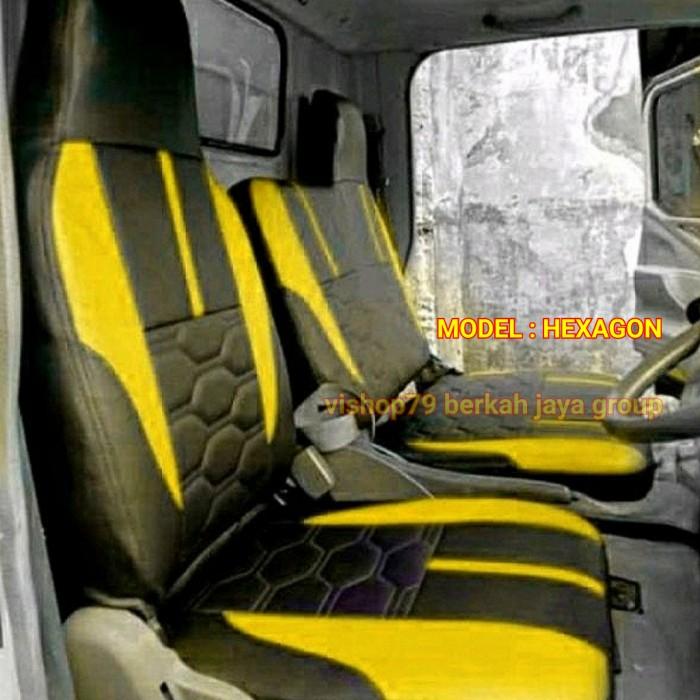 Gambar sarung jok truk Mitsubishi canter,ragasa,umplung,Dyna,elf,Dutro fuso - Merah, canter136 HDL dari INDO COVER SEAT undefined Tokopedia
