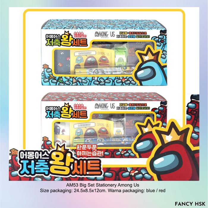 Gambar ORI KOREA BIG SET STATIONERY AMONG US AM53 - BLUE dari Fancy Hsk undefined Tokopedia
