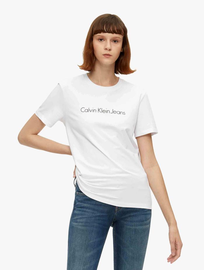 Gambar CK Jeans - Logo Short Sleeve T-shirt - White, M dari Calvin.Klein undefined Tokopedia