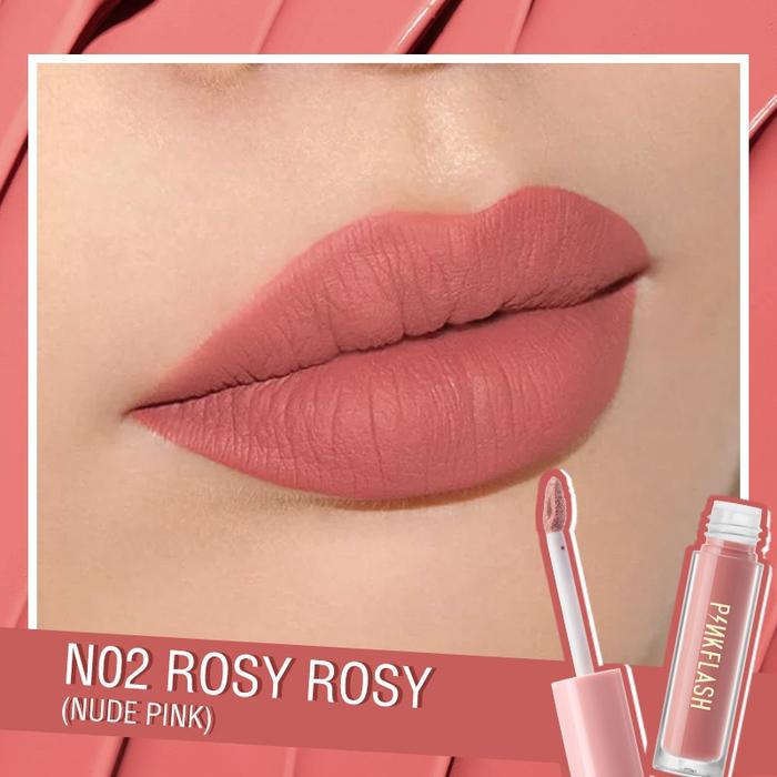 Gambar PINKFLASH Matte Lipstik - N02 ROSY dari Erfestore undefined Tokopedia