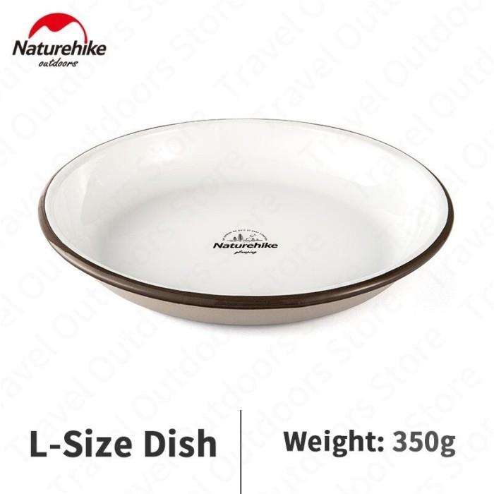 Gambar ENAMEL TABLEWARE NATUREHIKE NH20SJ030 - PIRING MANGKOK CAMPING - PLATE dari Harakha_28 undefined Tokopedia