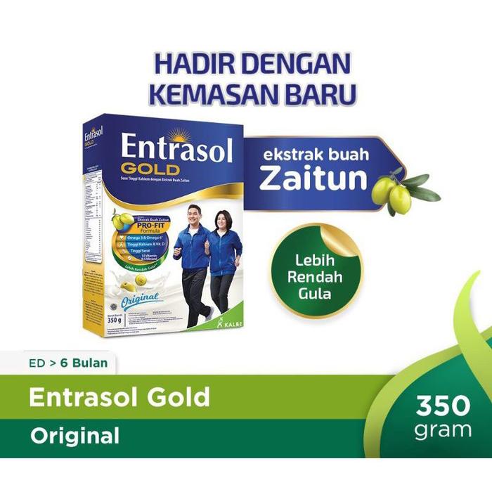 Gambar susu bubuk ENTRASOL gold original plain 350g dan vanila 600g Diskon dari bahijahh undefined Tokopedia