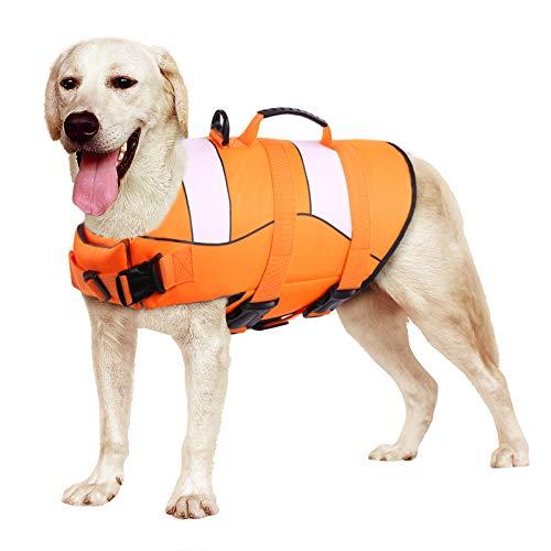Fridja Large Dog Life Jacket, Dog Life Vests For Swimming,