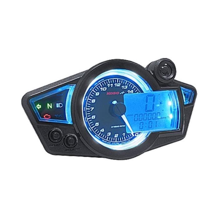Gambar Koso Digital Meter RX1N Speedometer - Hitam - Biru dari KODOTCORPORATION undefined Tokopedia