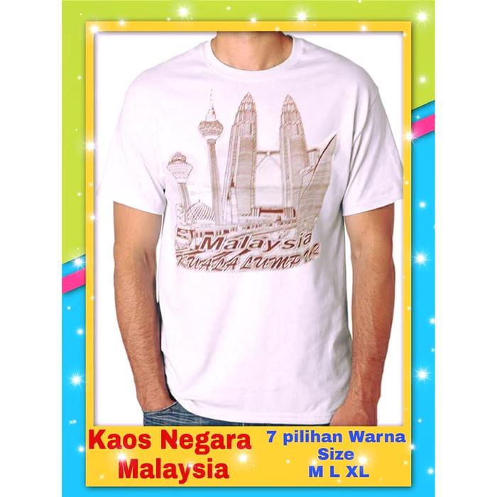 Gambar Kaos Negara - Kaos Oleh-oleh Negara Malaysia - kaos malaysia dari Om Gaul undefined Tokopedia