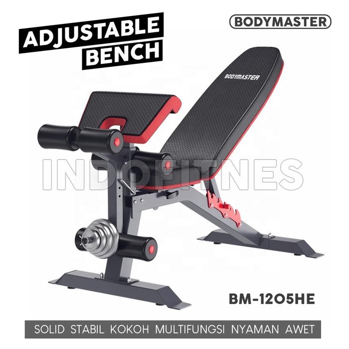 Jual Adjustable Bench Bodymaster BM-1205HE Bangku Kursi Sit up