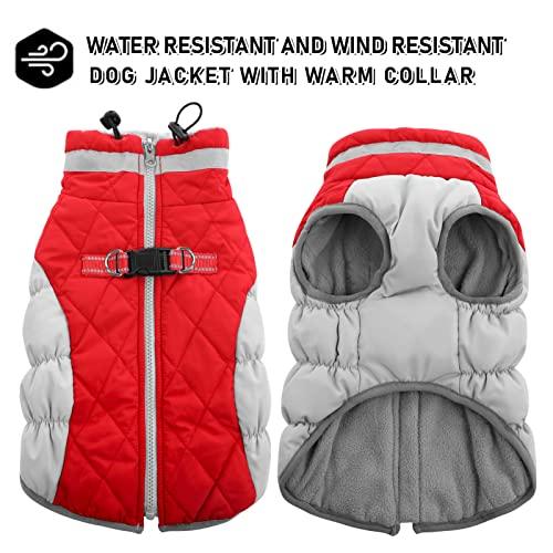 Jual AOFITEE Winter Dog Coat Warm Fleece Dog Jacket Kota