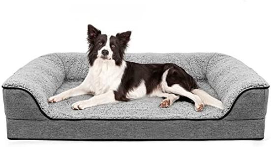 Jual Orthopedic Large Dog Bed, Washable Pet Sofa Bolster Bed