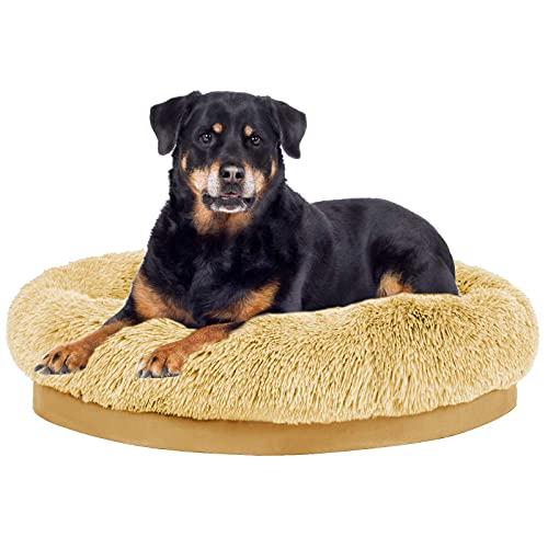 Gambar Utotol Donut Dog Bed, Self-Warming Faux Fur Calming Pet Bed dari Pets USA undefined Tokopedia
