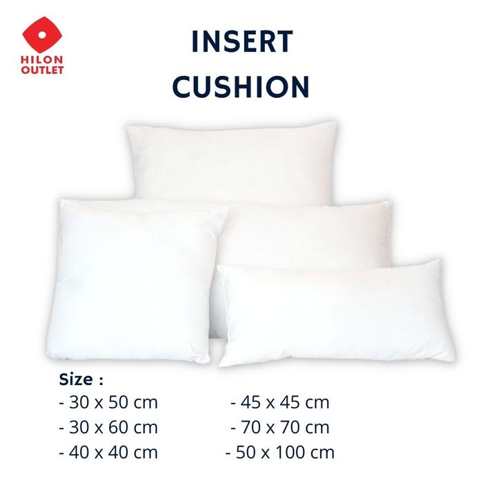 40 x 40 pillow insert