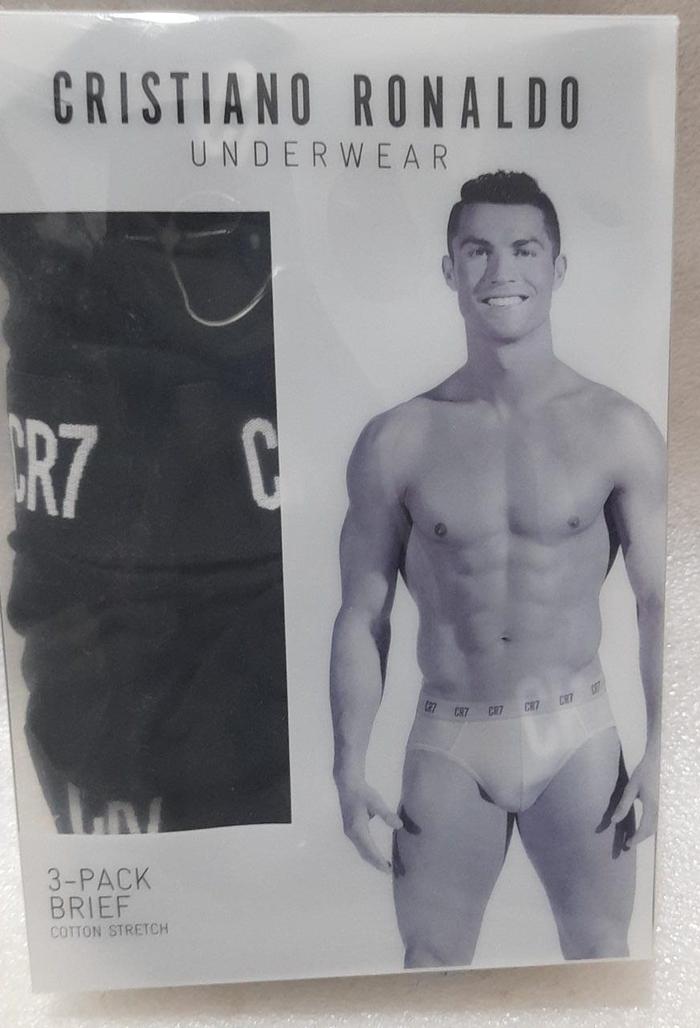 Gambar CR7 Cristiano Ronaldo Underwear Basic Brief Cotton Stretch 3pcs Black - XL dari Toko Import FJ undefined Tokopedia