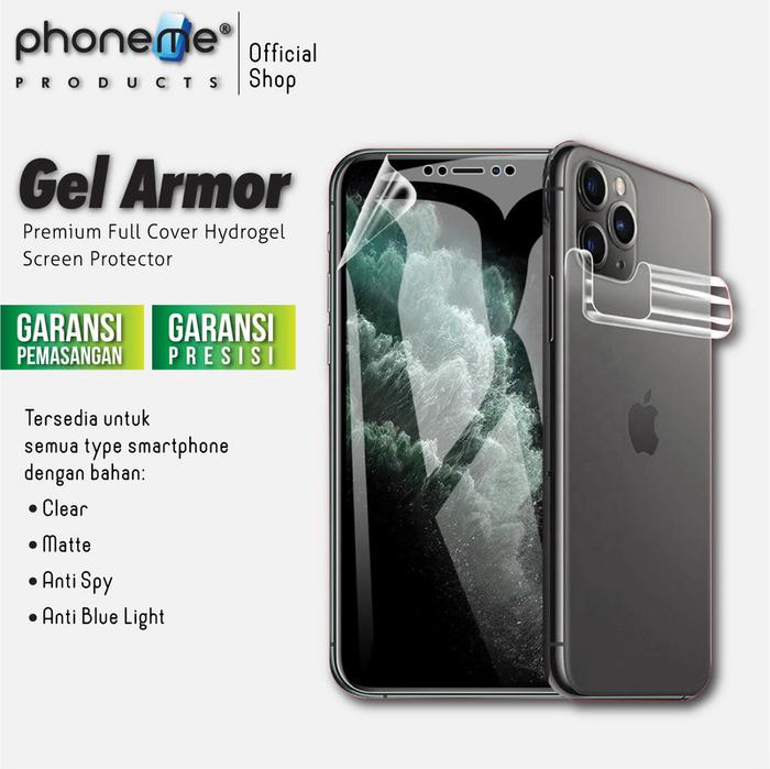 Gambar PhoneMe Gel Armor - Vivo X70 Pro - Hydrogel Clear Matte - Depan 2pc, Matte dari PhoneMe Indonesia undefined Tokopedia