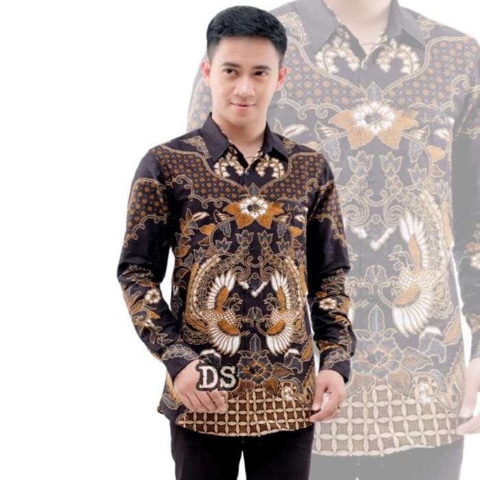 Gambar baju couple batik ayah dan anak laki laki premium size MLXLXXL3XL4XL5 - MERAK EMAS AYAH, Size XL dari Batik Armi undefined Tokopedia