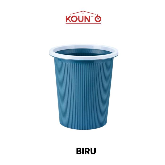Gambar Tong Sampah Portable dengan Tempat Kantong Plastik Sampah Refill - Biru dari KoUN.ID undefined Tokopedia