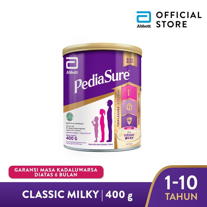 Gambar PEDIASURE CLASSIC MILKY 400 GR dari rajasusu-purwakarta undefined Tokopedia
