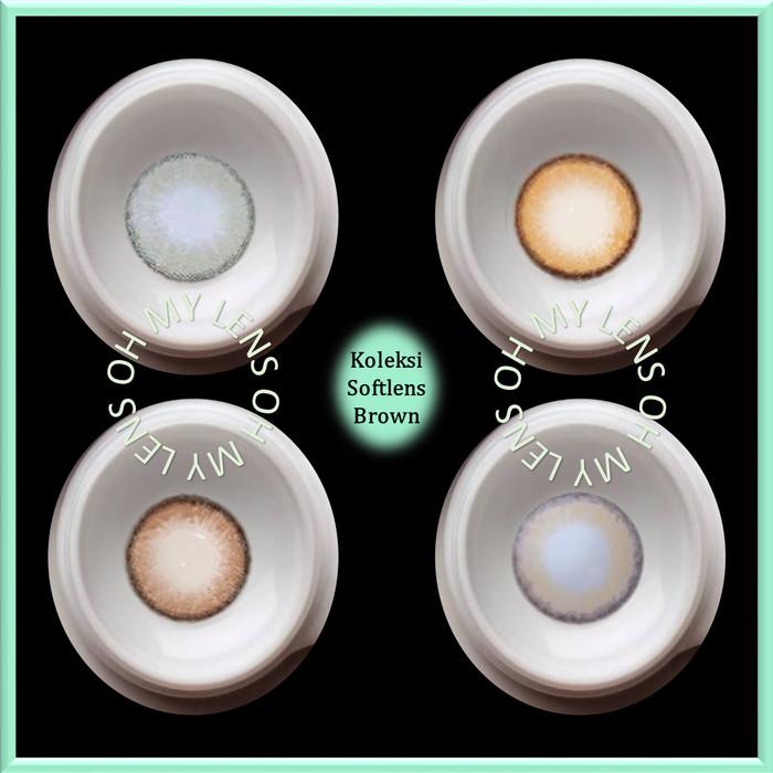 Gambar Soflen Minus Softlens Brown Ring Natural Coklat by Misschix Gelflex - VIVI CHOCO dari Sinar Sehat Sulawesi undefined Tokopedia