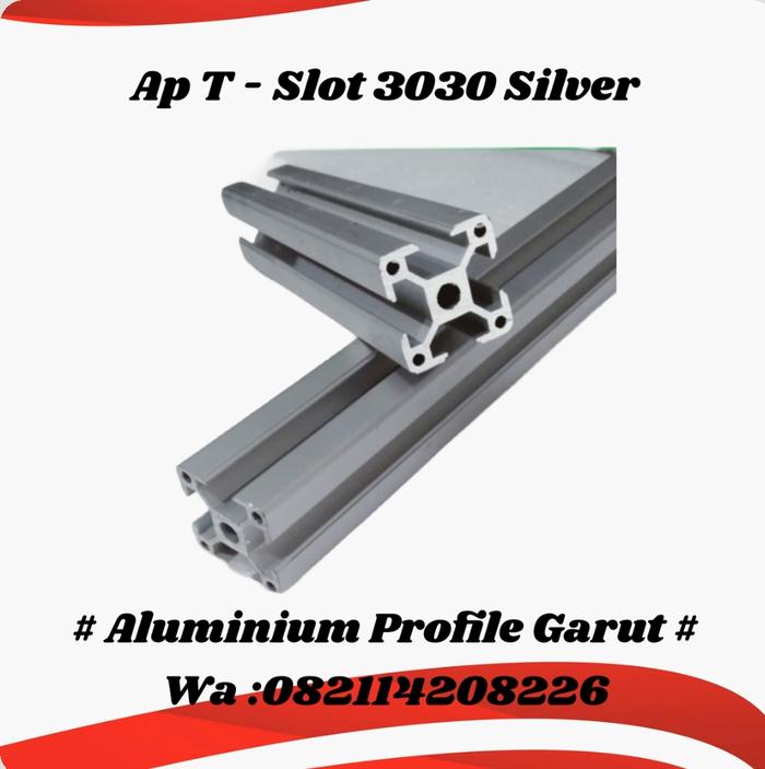 Gambar ALUMINIUM ALUMUNIUM PROFILE T- SLOT 3030 Per 1 cm - Silver dari Aluminium Profile Garut undefined Tokopedia