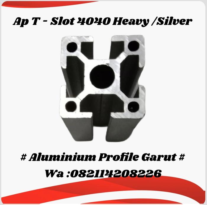 Gambar ALUMINIUM ALUMUNIUM PROFILE T- SLOT 4040 HEAVY Per 1 cm - Silver dari Aluminium Profile Garut undefined Tokopedia