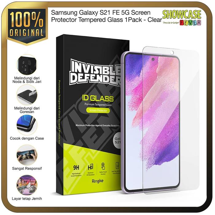 Promo Ringke Galaxy S21 FE Screen Protector Tempered Glass pack