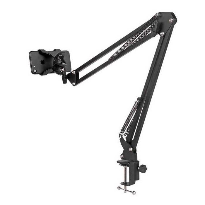 Gambar TaffSTUDIO Holder Smartphone Model Boom Arm Table Lazypod Stand - D9 - Hitam dari We Toko_NEW undefined Tokopedia