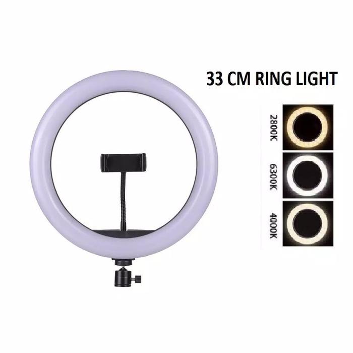 Gambar RING LIGHT LED 33CM Lampu 33 cm Make Up Lampu Ringlight - Ring Light Sj dari Databox undefined Tokopedia