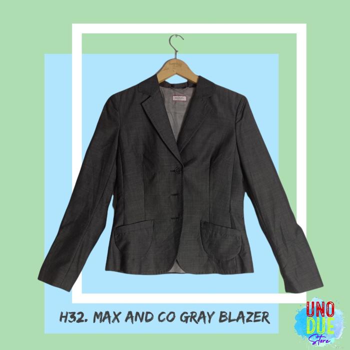 Jual H32. Max And Co Gray Blazer - Kab. Bogor - UNODUE Store | Tokopedia