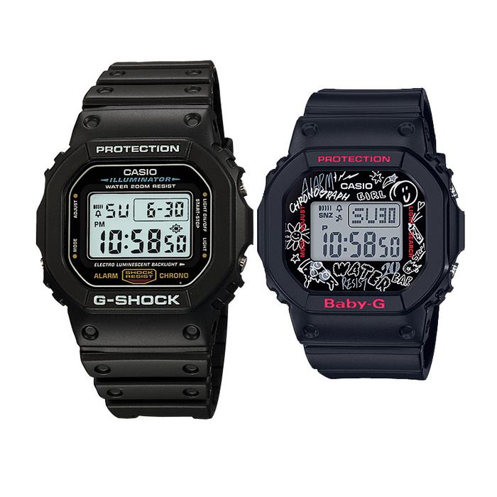 Jual JAM TANGAN COUPLE ORIGINAL CASIO DW 5600E 1D CASIO BGD 560SK