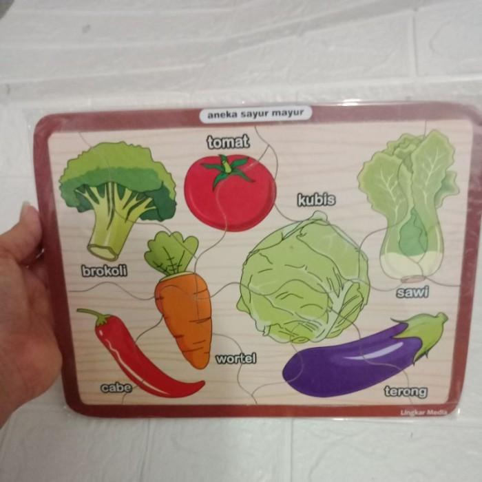 Gambar LYSASHOP MAINAN EDUKASI ANAK PUZZLE KAYU ALPHABET ANGKA HURUF HEWAN - Sayur Mayur dari LYSASHOP888 undefined Tokopedia