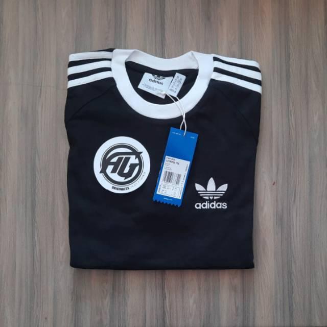 adidas originals 3 stripes ringer tee
