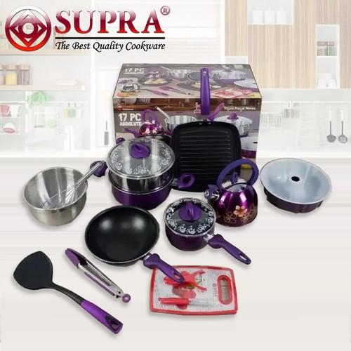 Gambar Supra Rosemary Non Stick Cookware Set Merdeka 17 Pcs - Purple dari Bursa Dapur Mall undefined Tokopedia